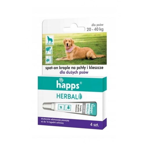 HAPPS Herbal Krople na pchły i kleszcze dla dużych psów (4szt).jpg