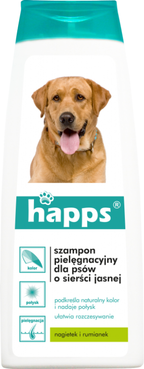 HAPPS Szampon pielęgnacyjny dla psów o sierści jasnej 200ml.png