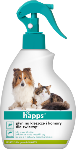 HAPPS Płyn na kleszcze i komary dla zwierząt.png