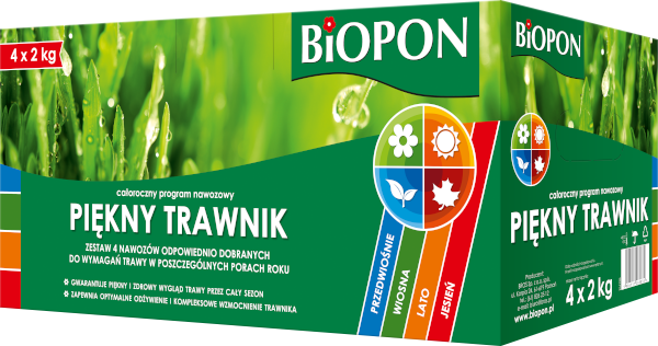 Biopon Piękny trawnik - całoroczny program nawozowy 4x2kg.png