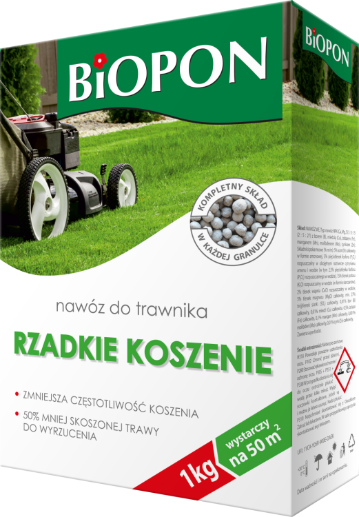 Biopon Nawóz do trawnika Rzadkie koszenie.png