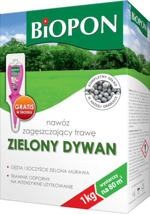 Biopon Nawóz Zielony Dywan - zagęszczający trawę 1kg.png