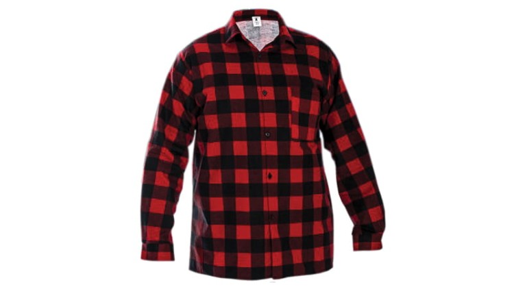 Koszula flanelowa Square czerwona Stalco.jpg